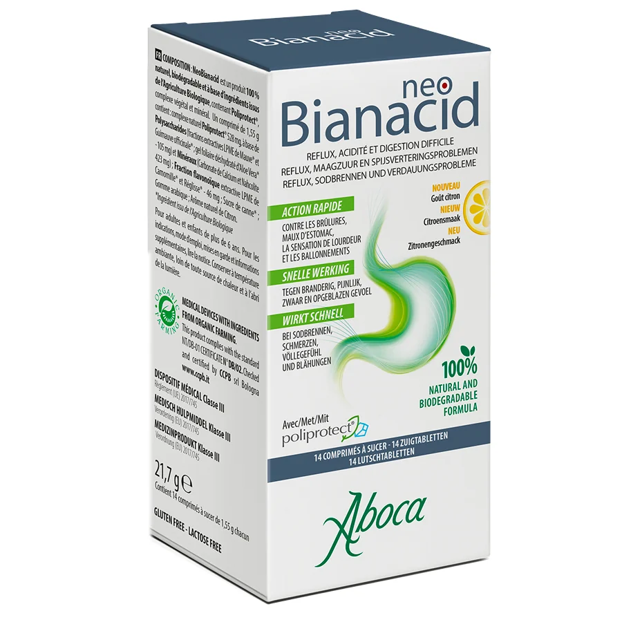 NeoBianacid Reflux et Acidité - Image 1 NeoBianacid Reflux et Acidité - 14 comprimés
