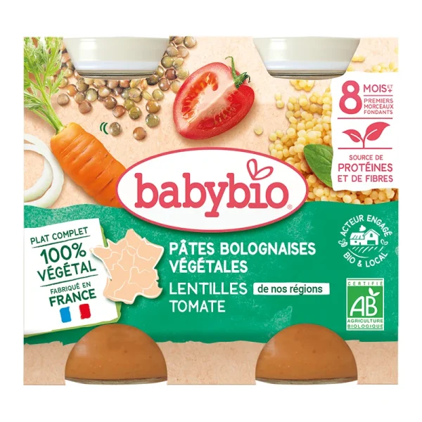 Pâtes bolognaises végétales - 2x200g