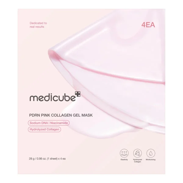 PDRN Pink Collagen Gel Mask - 4 unités