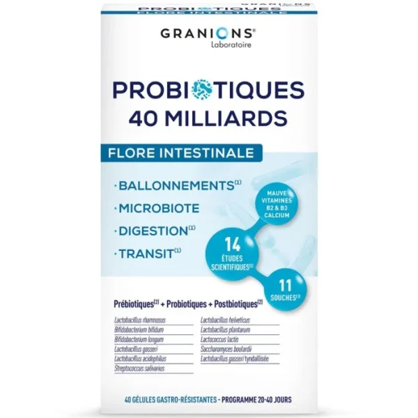 Probiotiques 40 Milliards - Image 2 Probiotiques 40 Milliards - 40 gélules