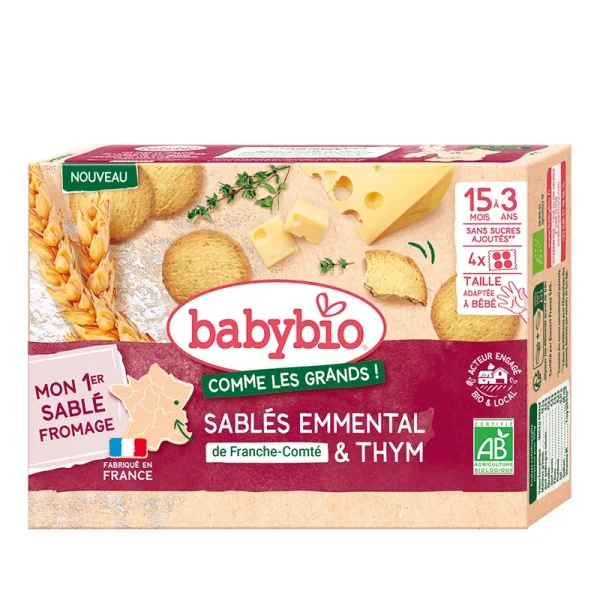 Sablé Emmental de Franche-Comté & thym - 80g