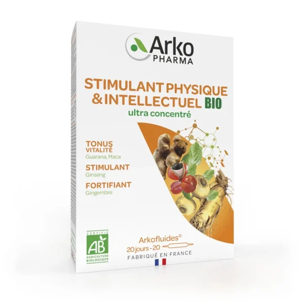 Stimulant Physique et intellectuel BIO - 20 ampoules