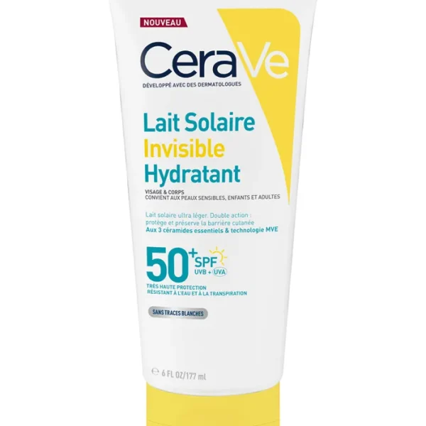 CeraVe Solaire - Lait Solaire Hydratant Invisible SPF50+ 177ml