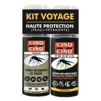 Cinq sur Cinq Kit Voyage - Protection Répulsive Peau et Vêtements (2 produits)
