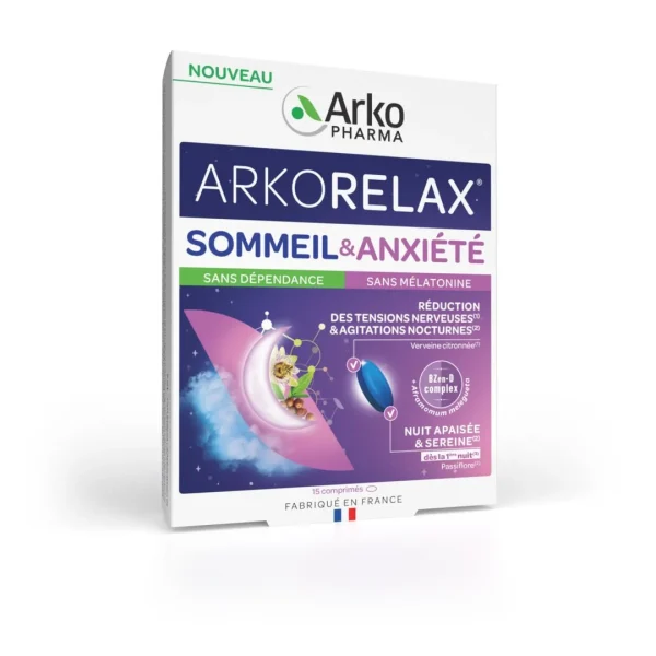 Arkorelax Sommeil & Détente - Image 1 Arkorelax Sommeil & Détente - 15 comprimés