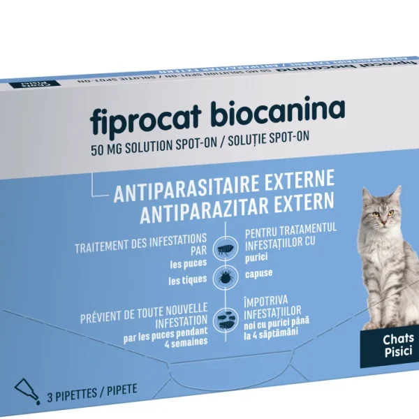 Biocanina Fiprocat 50 mg - 3 pipettes