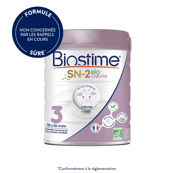Biostime Lait de Chèvre 3ème âge - 800g