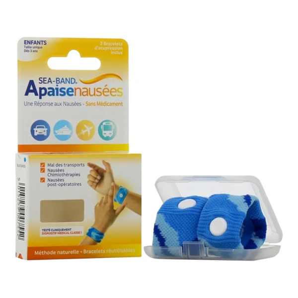 Bracelets d'Acupression Enfants - Image 1 Bracelets d'Acupression Enfants - Bleu