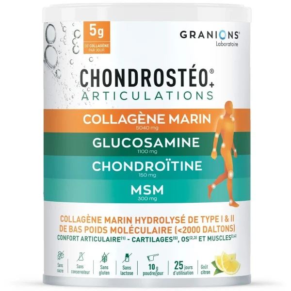 Chondrostéo+ Collagène Marin - Citron