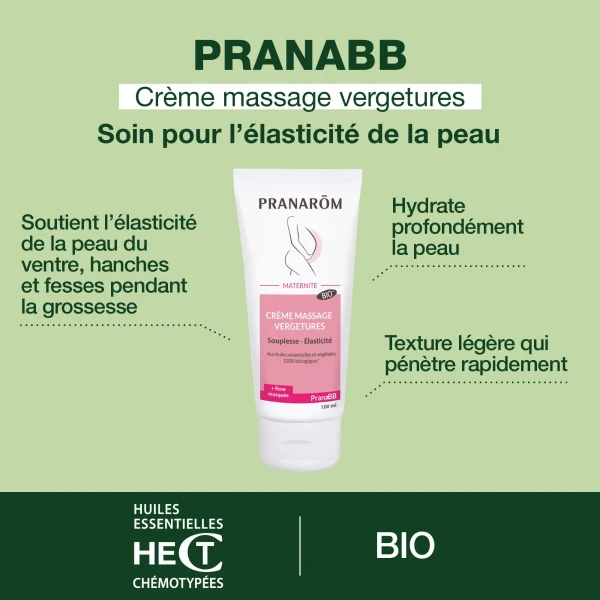 Crème de massage vergetures