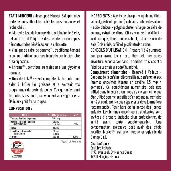 EAFIT Minceur 360 Gummies
