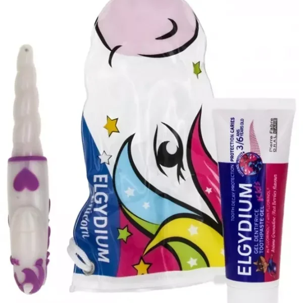 Elgydium Trousse de Voyage Licorne Violet