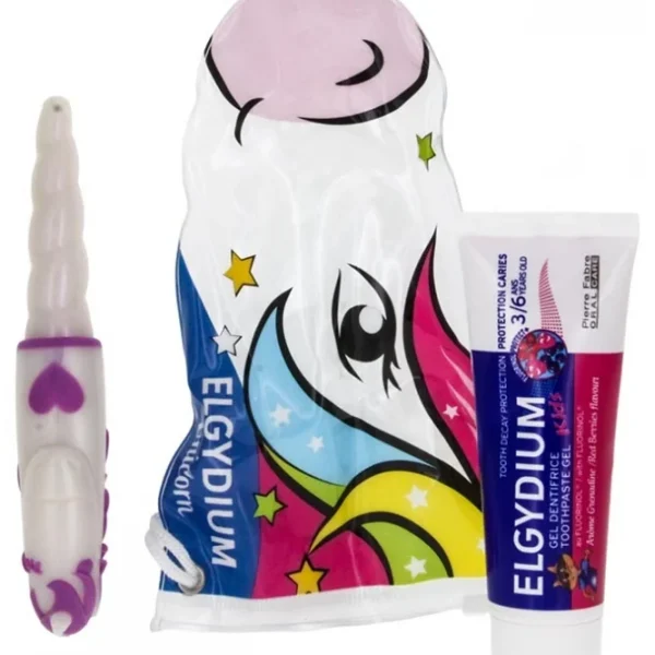 Elgydium Trousse de Voyage Licorne Violet - Violet