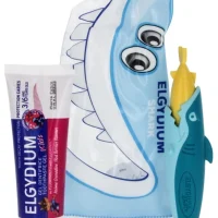 Elgydium Trousse de Voyage Shark bleue/jaune - Bleu/Jaune