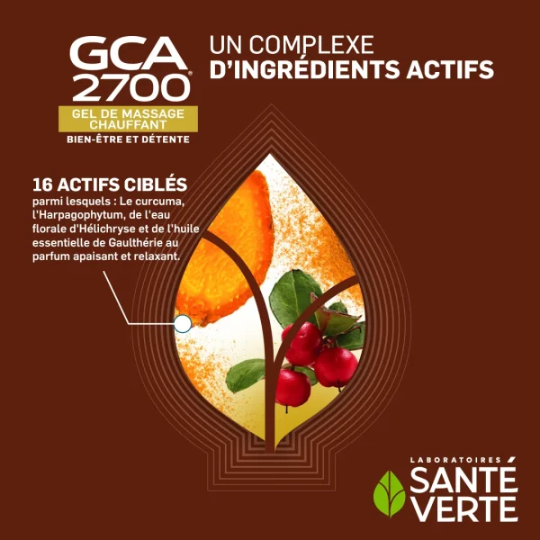 GCA 2700 Gel de massage chauffant