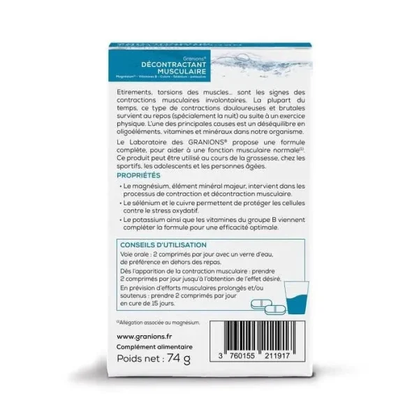 Granions Décontractant Musculaire