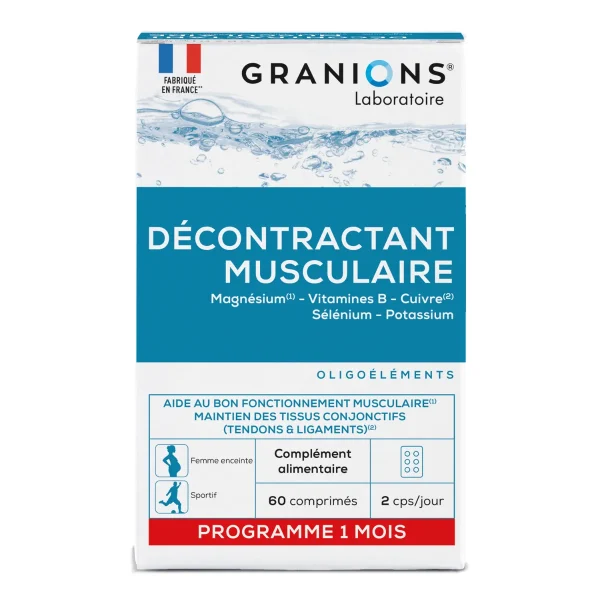 Granions Décontractant Musculaire - 60 comprimés