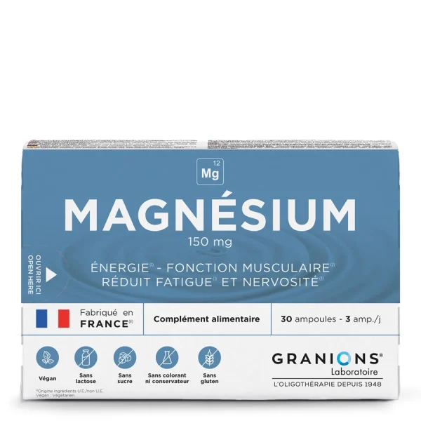 Granions Magnésium 150 mg - 30 ampoules