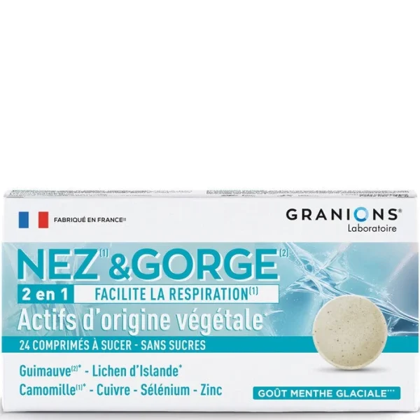Granions Nez & Gorge - 24 comprimés
