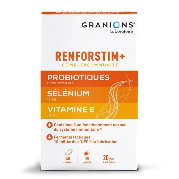 Granions Renforstim+ - 40 capsules + 20 gélules