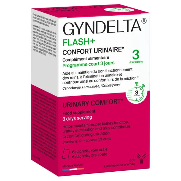 Gyndelta Flash+ Confort Urinaire - 6 sachets