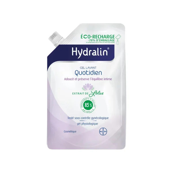 Hydralin Quotidien Gel Lavant - Image 1 Hydralin Quotidien Gel Lavant - éco-recharge 1L