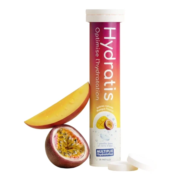 Hydratis Saveur - Pastilles de Réhydratation - Image 1 Hydratis Saveur - Pastilles de Réhydratation - Mangue Passion