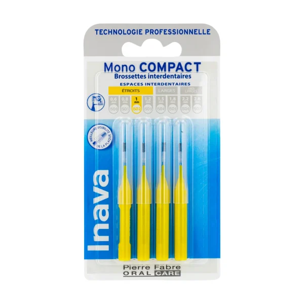 Inava MonoCompact Jaune ISO 2 - Blister 4 Unités