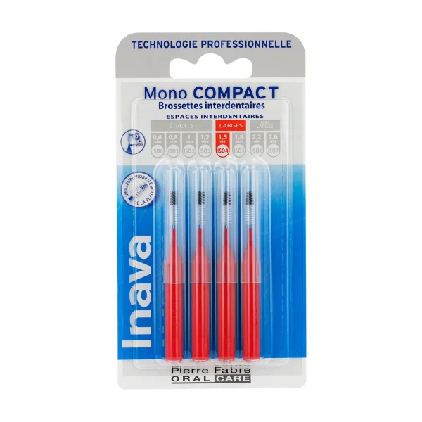 Inava MonoCompact rouge ISO 4 - Blister 4 unités