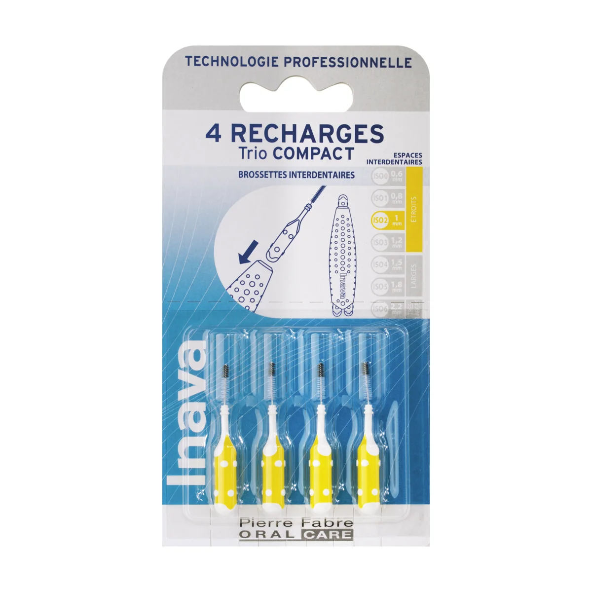 Inava Recharge Jaune ISO 2 - Blister 4 Unités