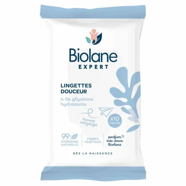 Lingettes Douceur Voyage - 10 lingettes