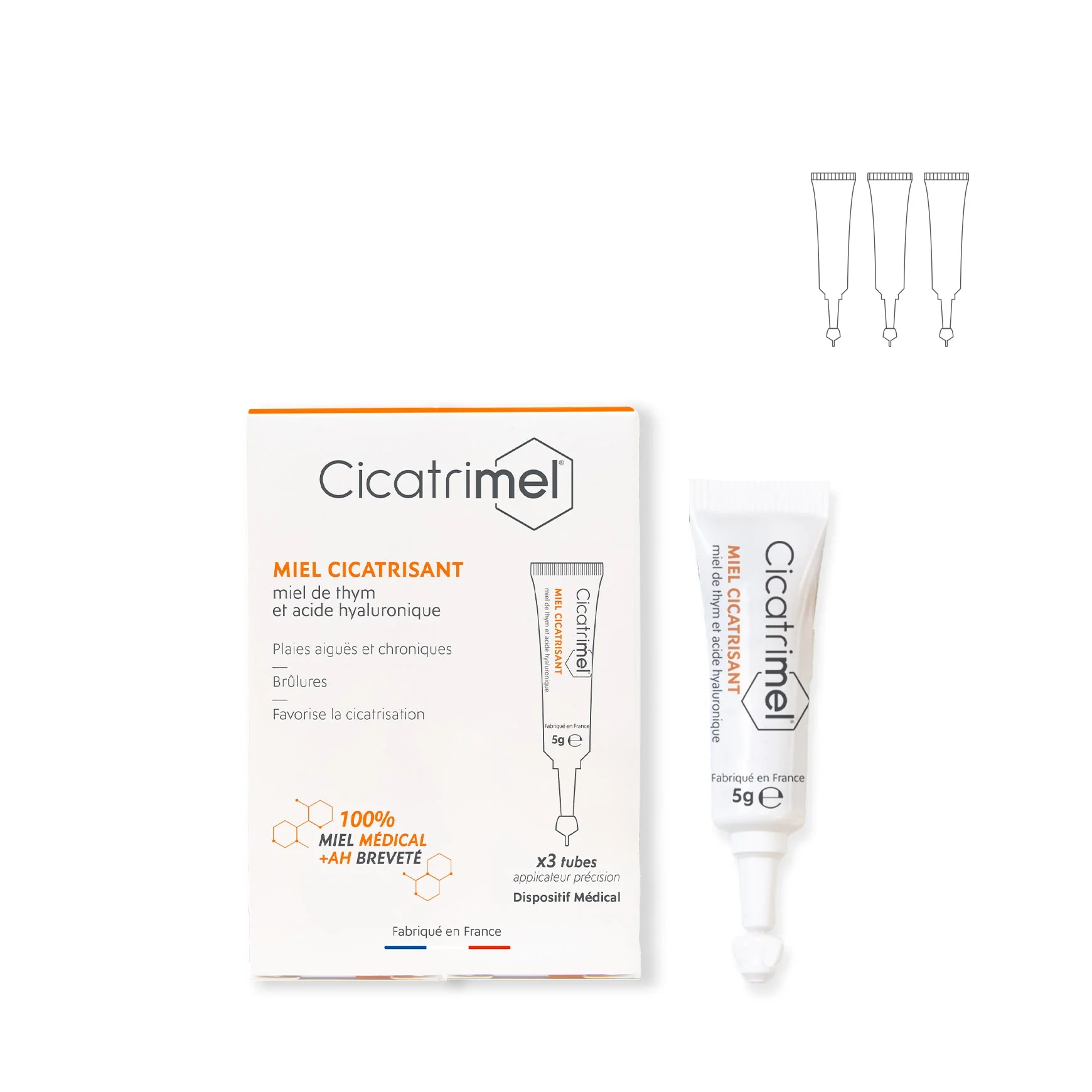 Miel Cicatrisant Cicatrimel - Image 1 Miel Cicatrisant Cicatrimel - 3x5g