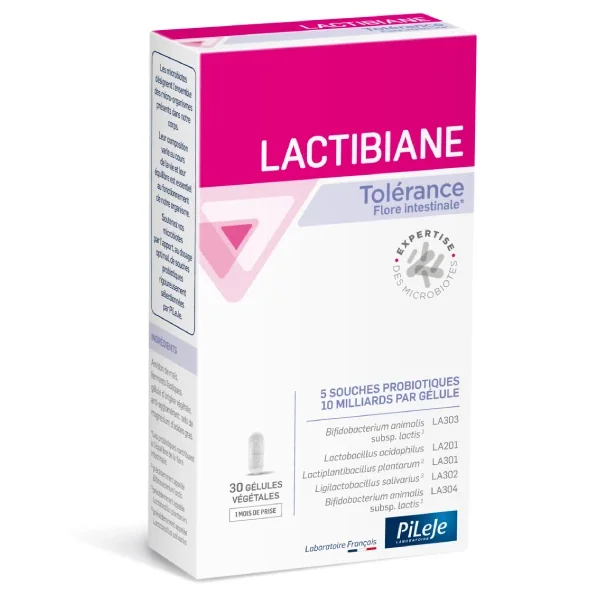 PiLeJe Lactibiane Tolérance - 30 gelules