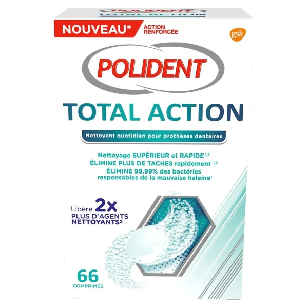 Polident Total Action - 66 comprimés