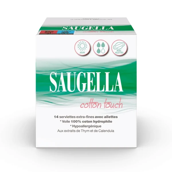 Saugella Cotton Touch Jour - 14 serviettes