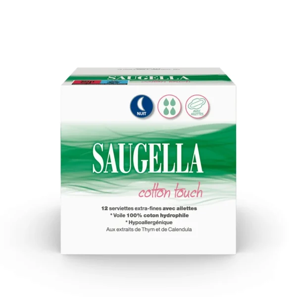 Saugella Cotton Touch Nuit - 12 serviettes