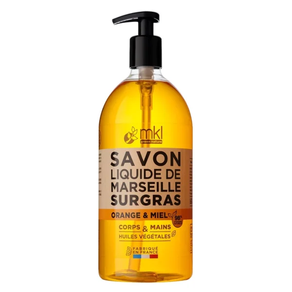 Savon de Marseille liquide Orange et Miel - 1L