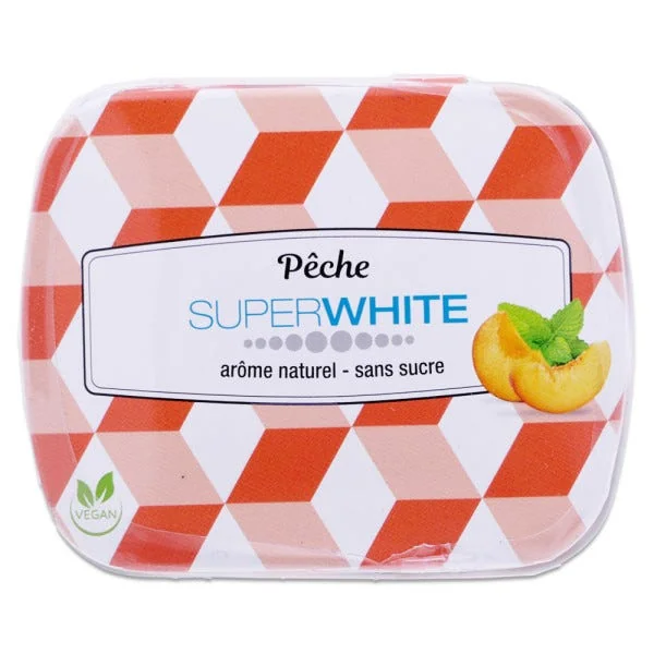 Superwhite Mini Minits Pêche - 50 unités