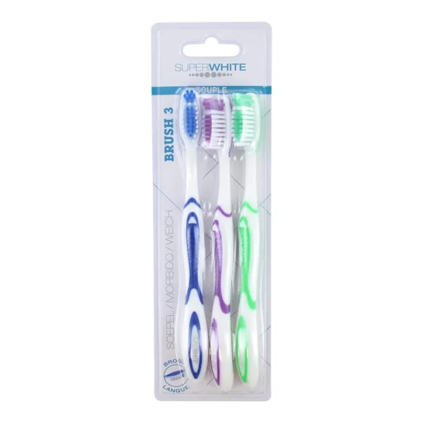 Superwhite Prowhite brosse à dents - Lot de 3