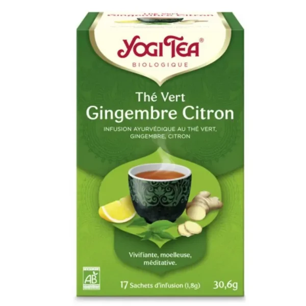 Thé Vert Gingembre Citron - 17 sachets