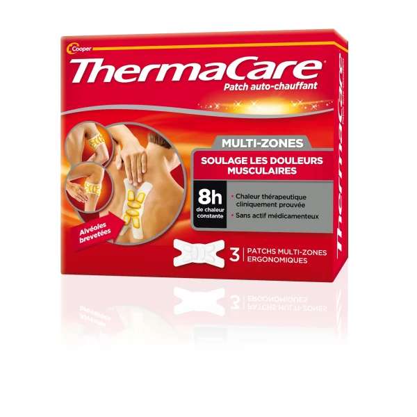 ThermaCare Patch chauffant Multi-zones - Boîte de 3