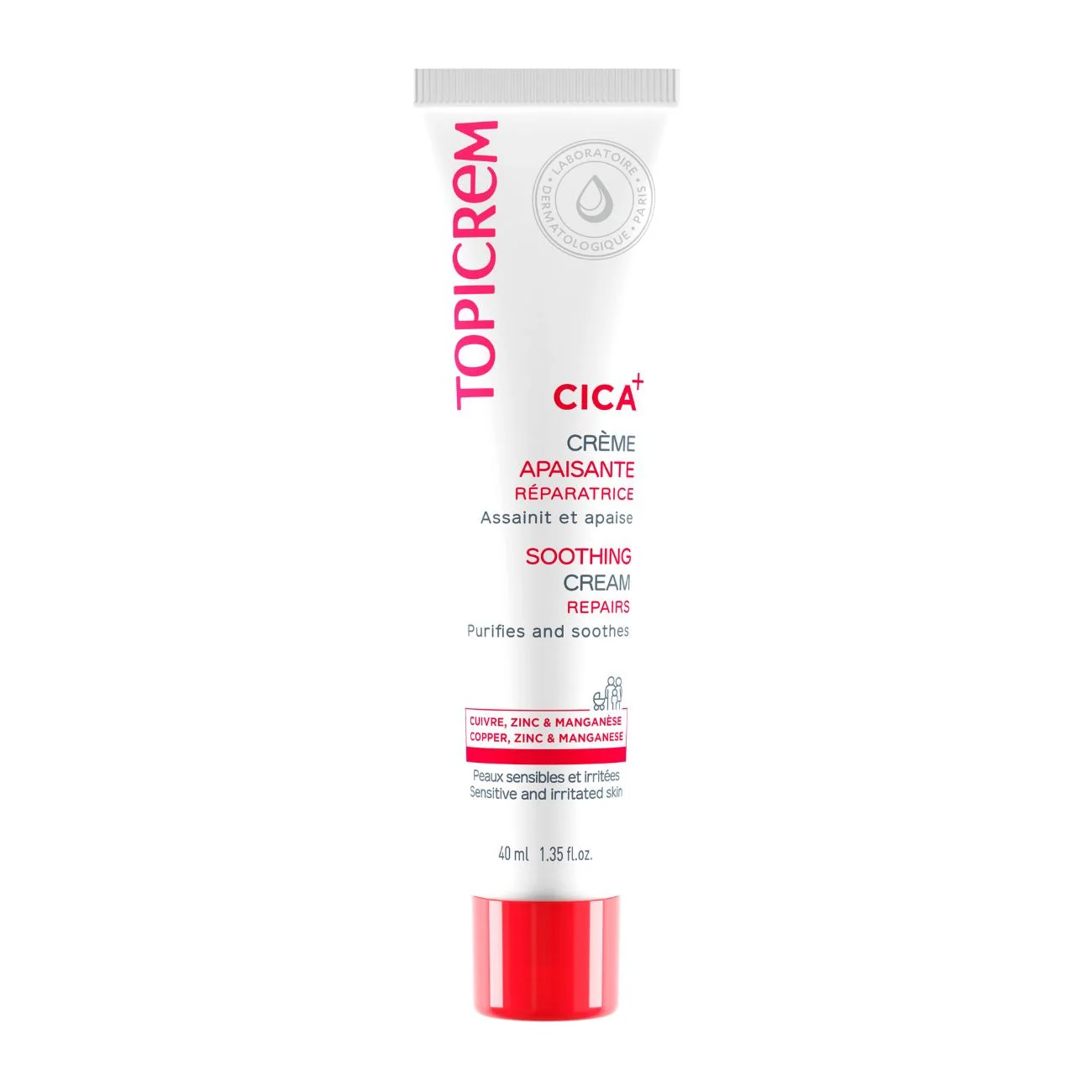 Topicrem CICA+ Crème Apaisante Réparatrice - Image 1 Topicrem CICA+ Crème Apaisante Réparatrice - 40ml