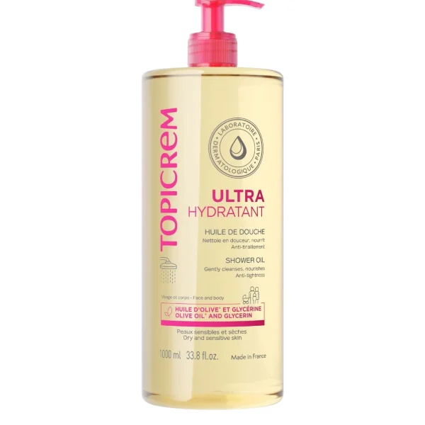 Topicrem Ultra-Hydratant Huile de Douche - 1L