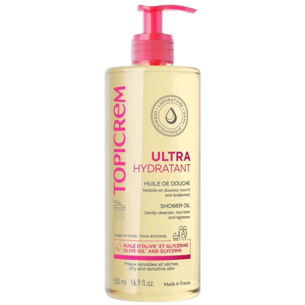 Topicrem Ultra-Hydratant Huile de Douche - 500ml