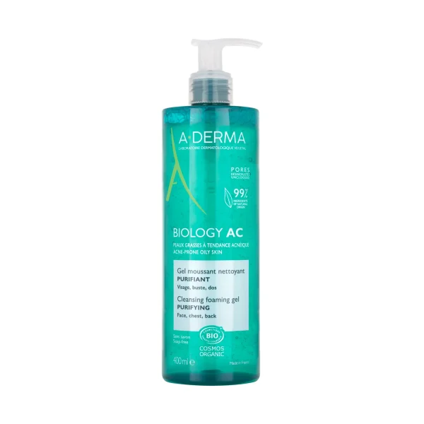 A-Derma Biology AC Gel moussant - Image 3 A-Derma Biology AC Gel moussant - 400ml