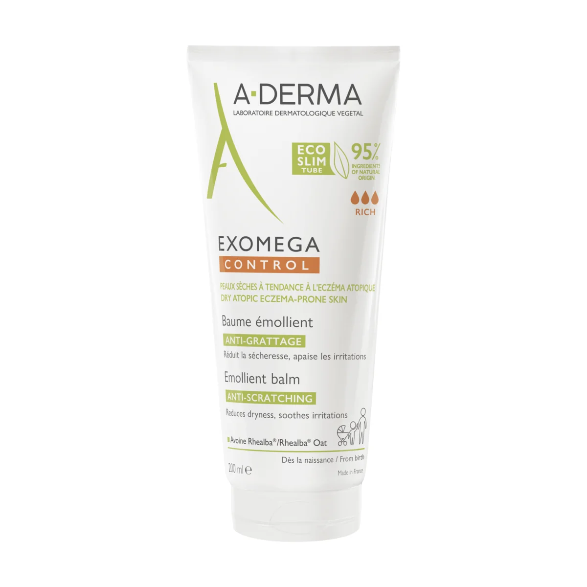 A-Derma Exomega Control Baume - Image 1 A-Derma Exomega Control Baume - 200ml