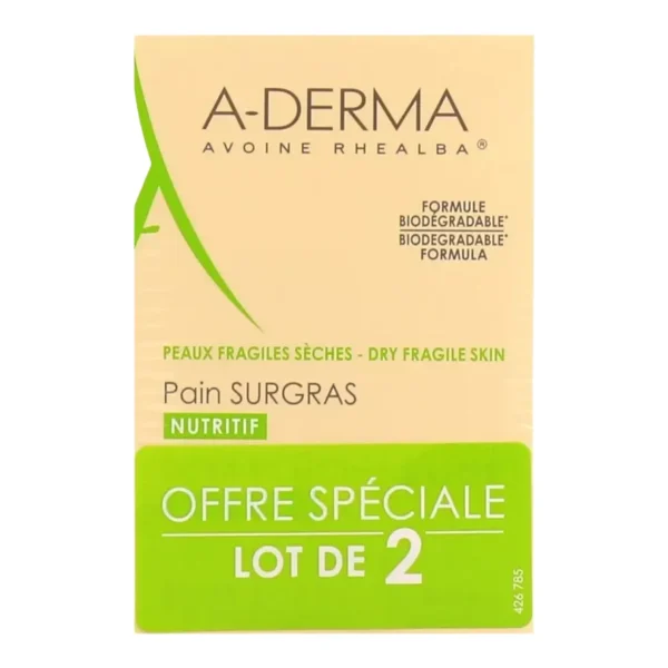 A-DERMA Pain Surgras Nutritif - 2x100g