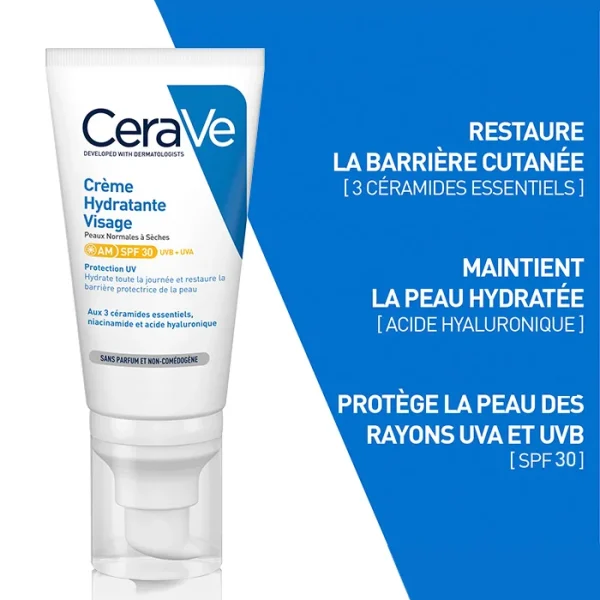 CeraVe Crème Hydratante Visage SPF30