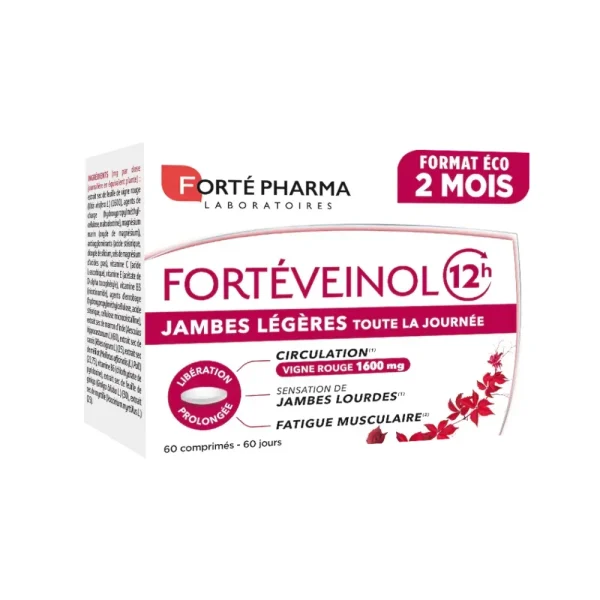 Forté Pharma Forté Veinol 12h - 60 gélules