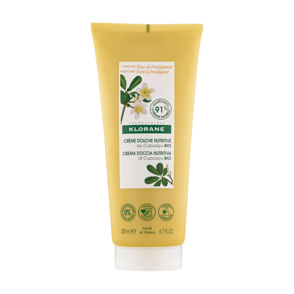 Klorane Crème douche Fleur de Frangipanier - 200ml